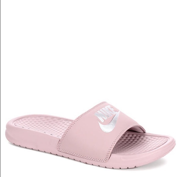 Nike Shoes - Blush Nike Slides Only Worn Once Size 7